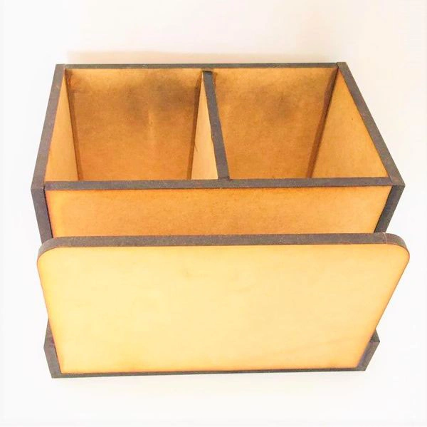 Cutlery Stand With Tissue Holder - 6.5/5/4", 6mm