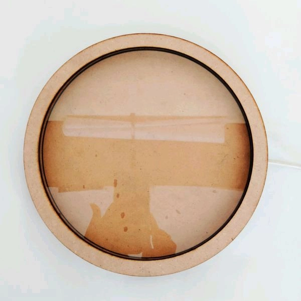Round LED Shadow Box/ Moon Lamp  - 14"