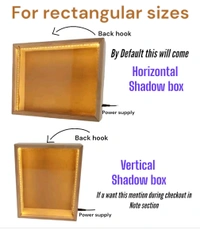 Mdf LED Shadow Box  - 10/8/2"