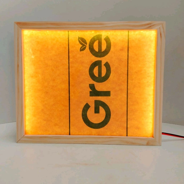 Pinewood LED Shadow Box  - 10/8/2"