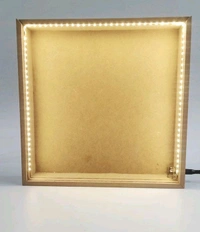 Pinewood LED Shadow Box  - 12/12/2"
