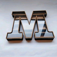 Miniature Alphabet Shadow Box Self Standing - B, 6"