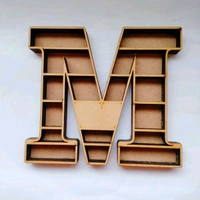 Miniature Alphabet Shadow Box Self Standing - B, 10"