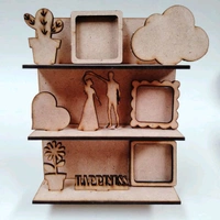 Miniature Shelf Fridge Magnet  - 6/5/.5"- 2.5 mm, Good Vibes