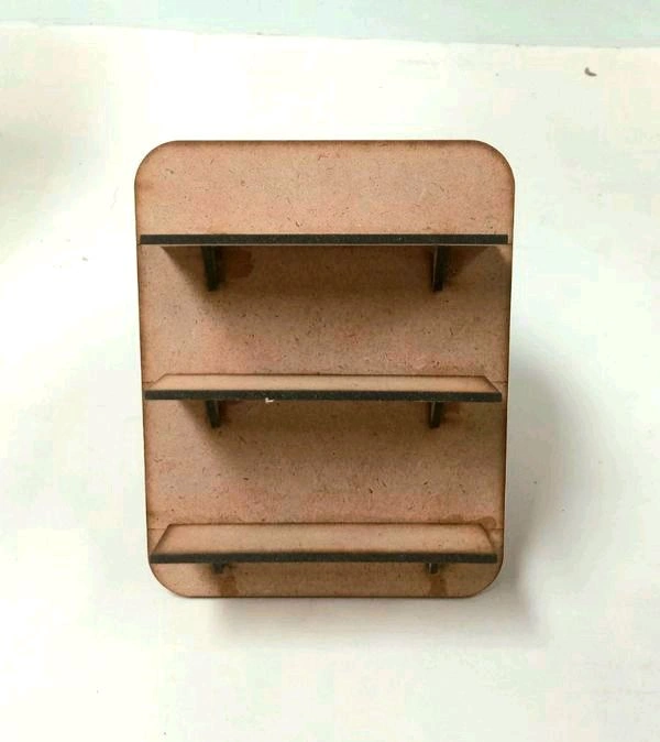 Rectangular -3 Shelf Miniature Fridge Magnet  - 5/4/0.5", 2.5mm