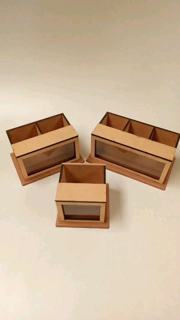 Penstand Shadow Box With Lid - 2slots, 2 slots