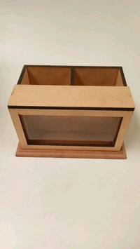 Penstand Shadow Box With Lid - 2slots, 2 slots