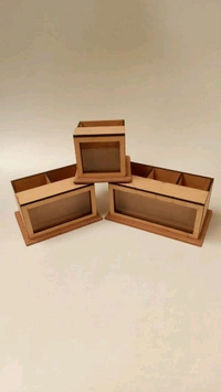 Penstand Shadow Box With Lid - 2slots, 2 slots