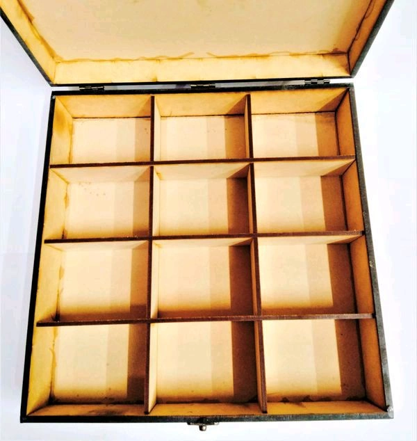 12 Slot- Jewellery/ Watch Box  - 12/12/3"