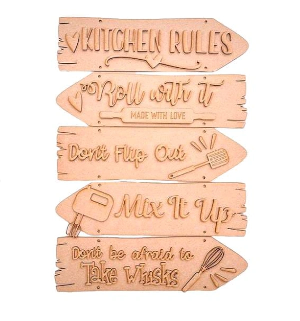 Sentiment Plank- Kitchen Rules - Without Rope