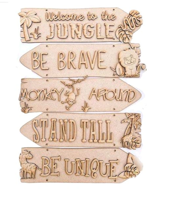 Sentiment Plank- Jungle & Adventure Theme - Without Rope