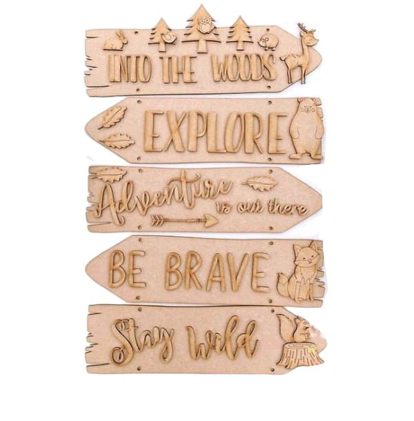Sentiment Plank-  Adventure Theme - With Rope,