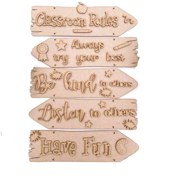 Sentiment Plank-School/ Classroom Theme - Without Rope