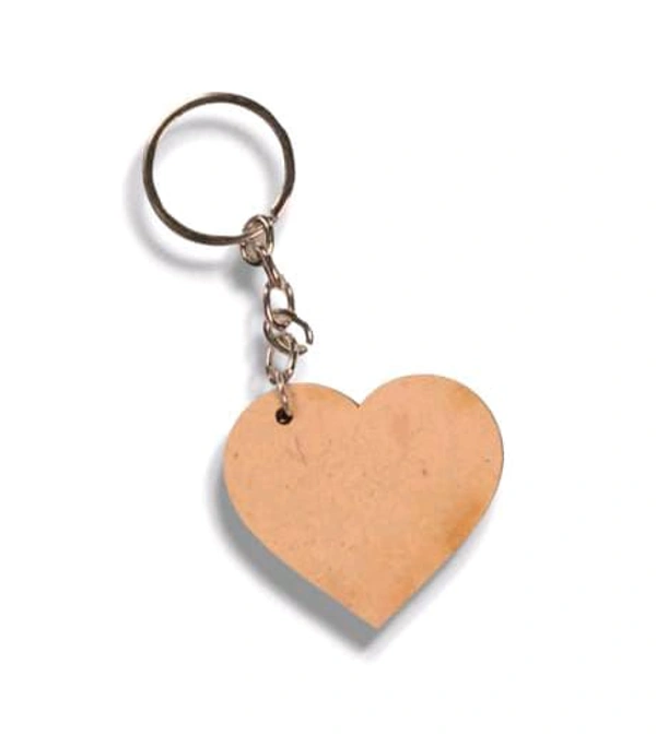 Heart Keychain -2pcs - 2", 2.5mm