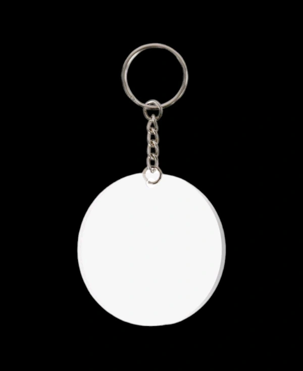 Acrylic Keychains  - Transparent, Round