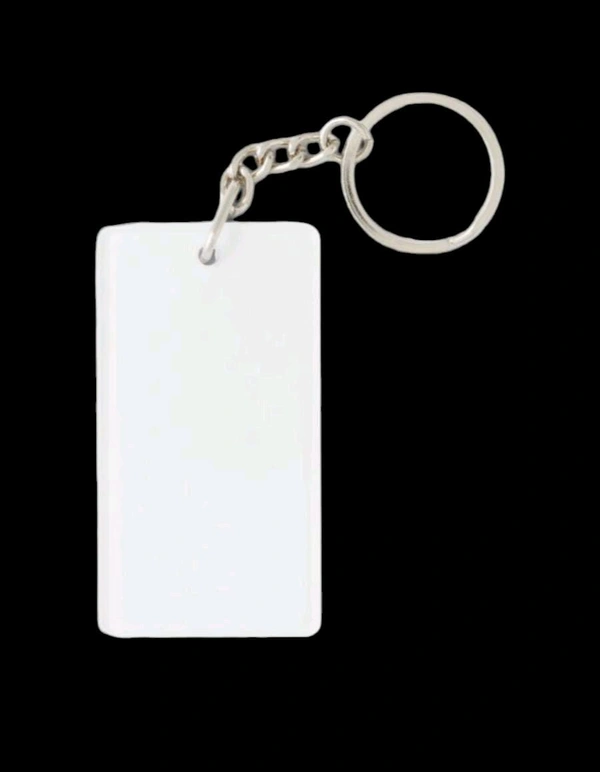 Acrylic Keychains  - Black, Rectangle, Round