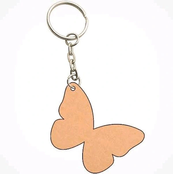 Mdf Figures Keychains  - Butterfly, 2.5mm