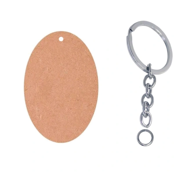 Mdf Figures Keychains  - Oval, 2.5mm