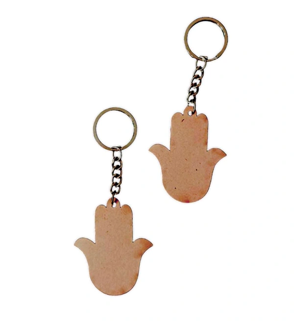Mdf Figures Keychains  - Hamsa Hand, 4mm