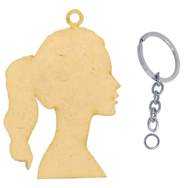 Mdf Figures Keychains  - Girl, 4mm