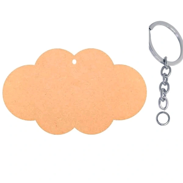 Mdf Figures Keychains  - Cloud-1, 4mm