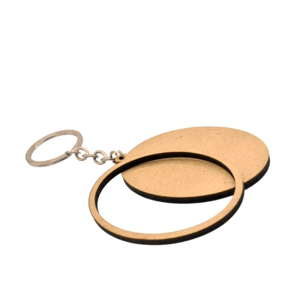 Double Layered Keychains - 2pcs, Round