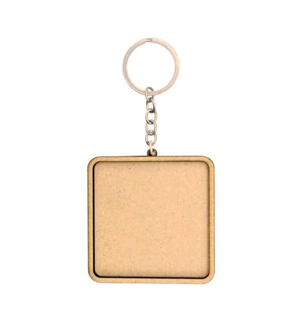 Double Layered Keychains - 2pcs, Square