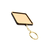 Double Layered Keychains - 2pcs, Square