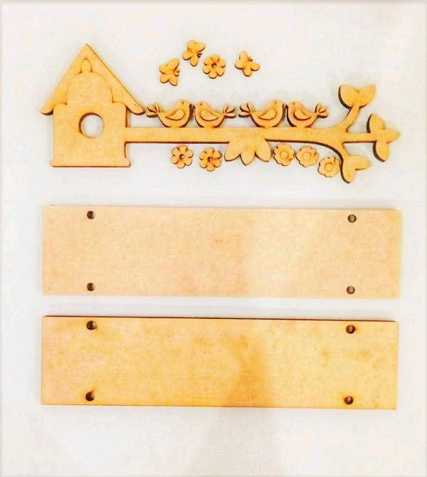 Bird,Hut Plank Nameboard  - 14/13" Approx, 6mm