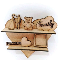 Miniature Love Shelf Fridge Magnet  - Good Vibes, 5/4/.5", 2.5mm