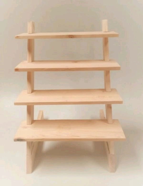 Diy Pinewood Display Stand-4 Step - 12/4"