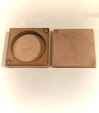 Silver Coin / Kumkum -Sliding Box - 2.5", 22mm, 1pc