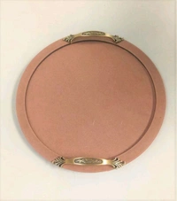Round Mdf Tray With Handle - 15/15, 8(4+4mm)