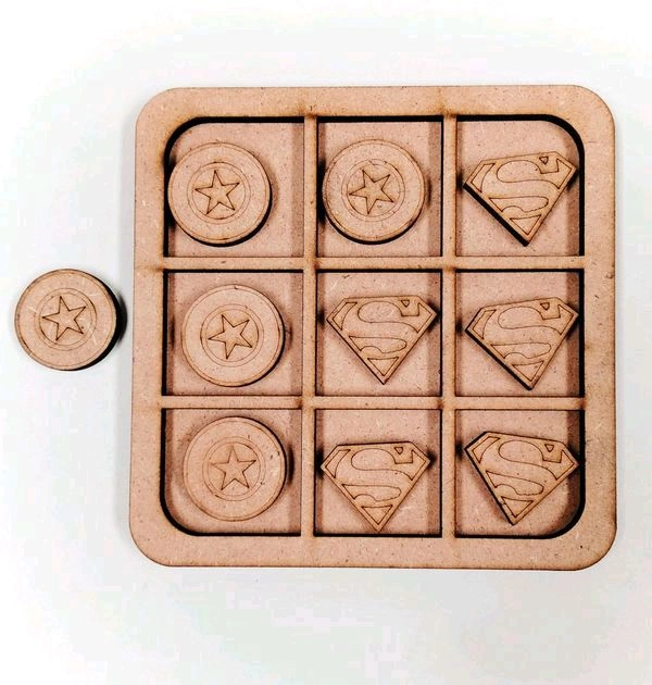 Tic Tac Toe Avenger Theme - 6/6", 2.5+2.5mm
