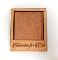 Engraved Polaroid Fridge Magnet  - 1, 4/3"