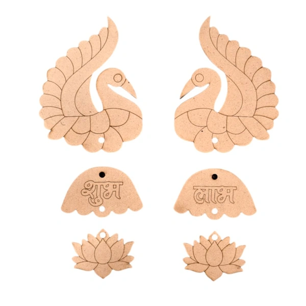 Premarked Peacock Lotus Shubh Labh - 2.5mm