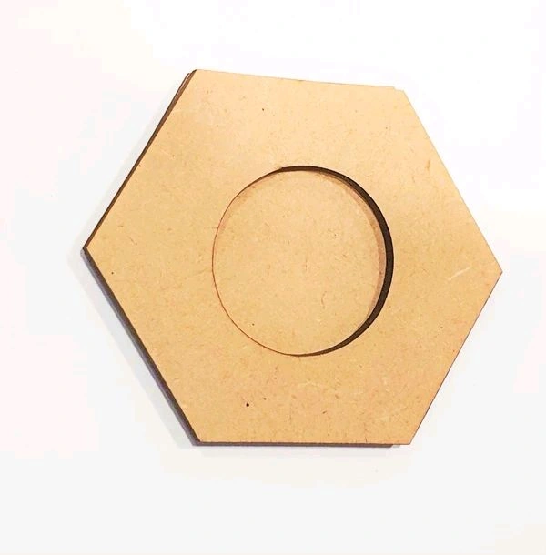 Hexagon Tealight - 4", 7mm