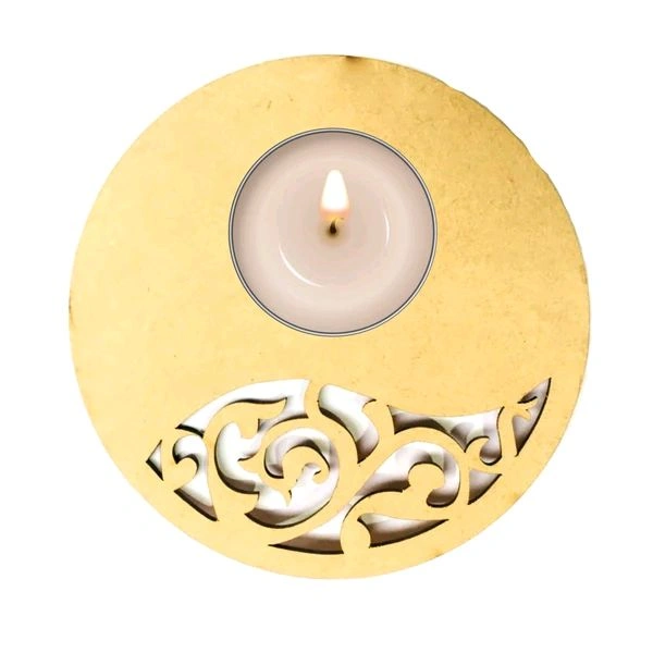 Lasercut Tealight-Single Layer - 4.5", 2.5mm