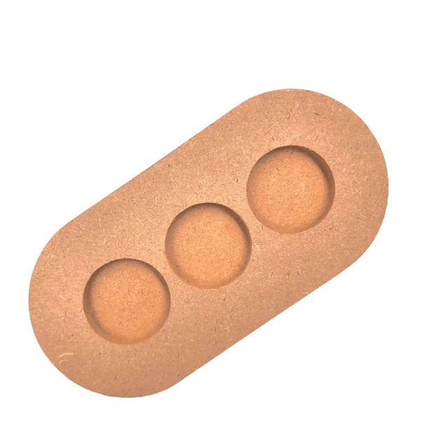 Oval Tealight 3hole - 8/3.5", 7mm