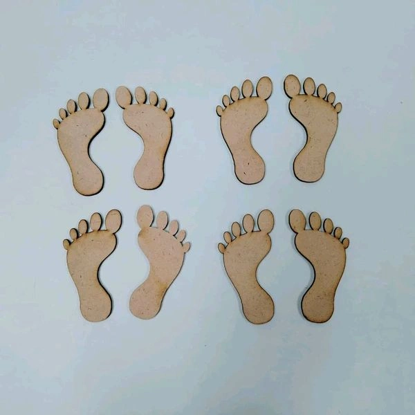Laxmi Feet / Charan Paduka-4 Pair - 4", 2.5mm