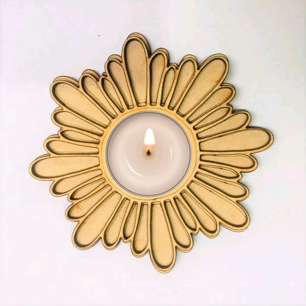 Laser Cut Tealight - 5mm, 4.5"