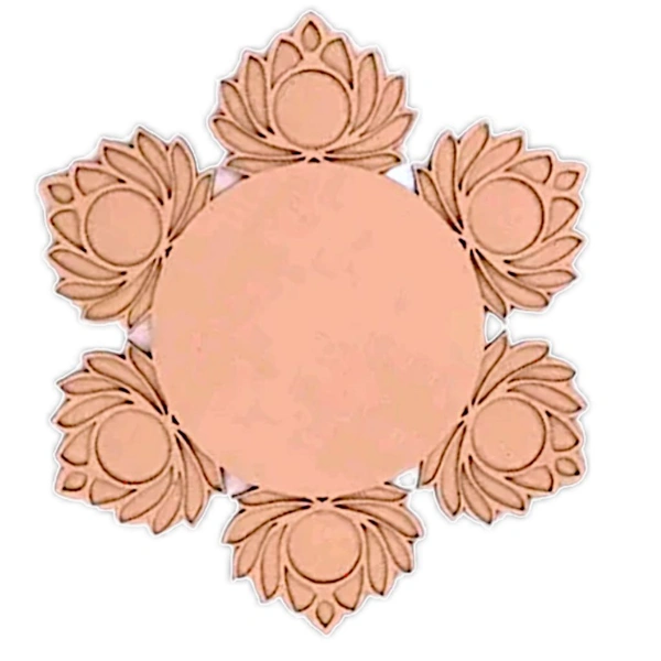6 Lotus Tealight - 12", 5mm