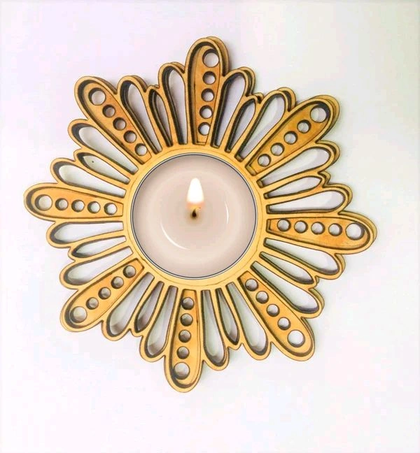 Laser Cut Tealight - 4.5", 5mm