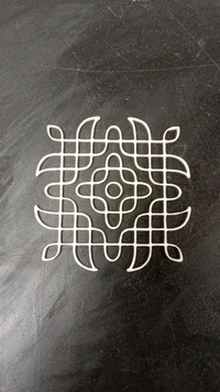 Kolam Cut Out -1 - 4", 2.5mm, Rose gold