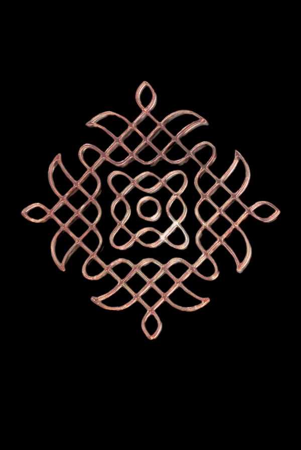 Kolam Cut Out -1 - 4", 2.5mm, Mdf