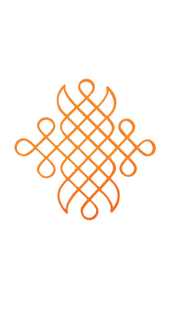 Kolam Cut Out -4 - 4", 2.5mm, Rose gold