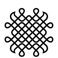  Kolam Cut Out -8 - 4", 2.5mm, White Acrylic