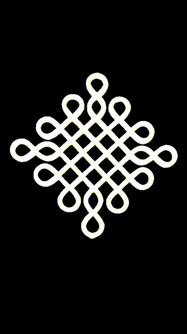  Kolam Cut Out -9 - 4", 2.5mm, Rose gold