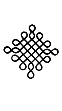  Kolam Cut Out -9 - 4", 2.5mm, Black Acrylic