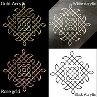 Kolam Cut Out -10 - 4", White acrylic